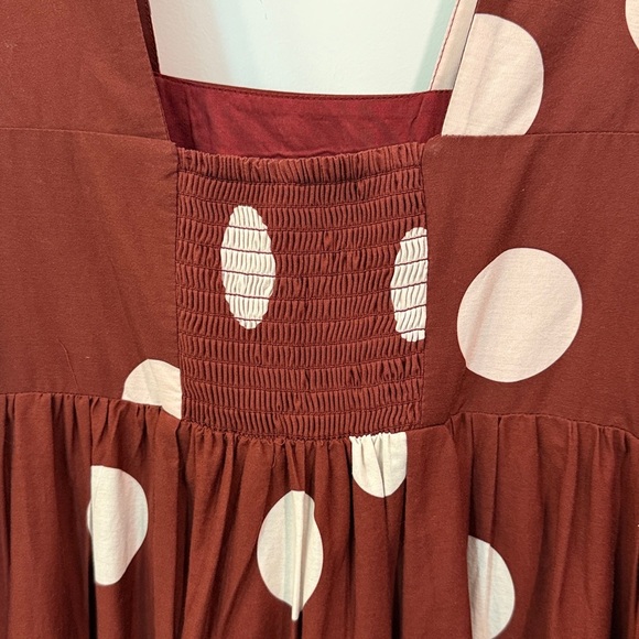Anthropologie Maeve - Helena Square-Neck Babydoll Polkadot Dress - Picture 15 of 15